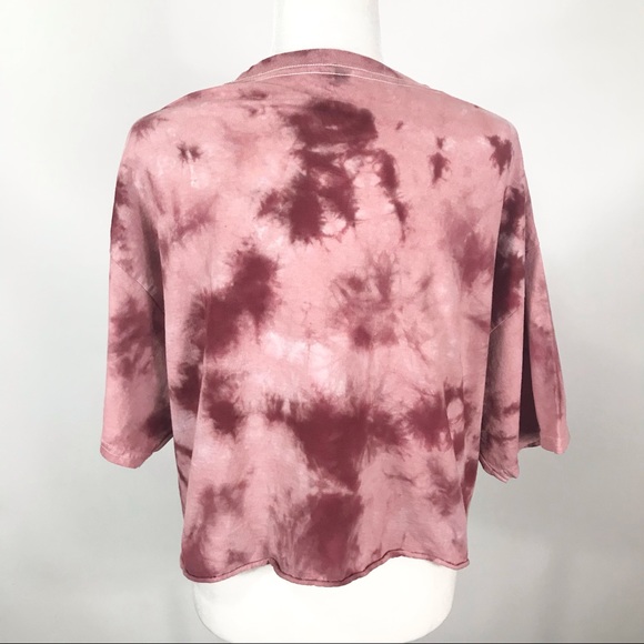 Pink Floyd Dark Side of the Moon Cropped Tie Dye Tee - Picture 4 of 5